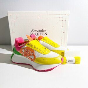 NWT Alexander McQUEEN Sprint Runner Color Block Sneakers 36.5/37